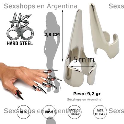 Uñas postizas de metal